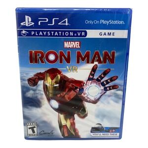 Marvel Iron Man VR Game for PlayStation 4 PS4 VR SEALED (Loose Disc)